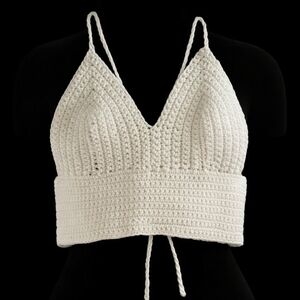 Handmade Crochet Adjustable Bralette S/M